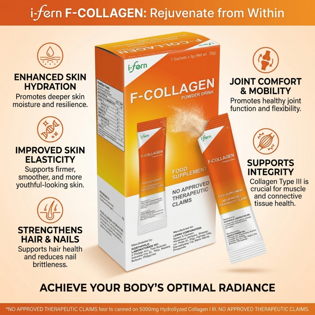 F-COLLAGEN Powder (5000mg Hydrolyzed Collagen Type I & III)