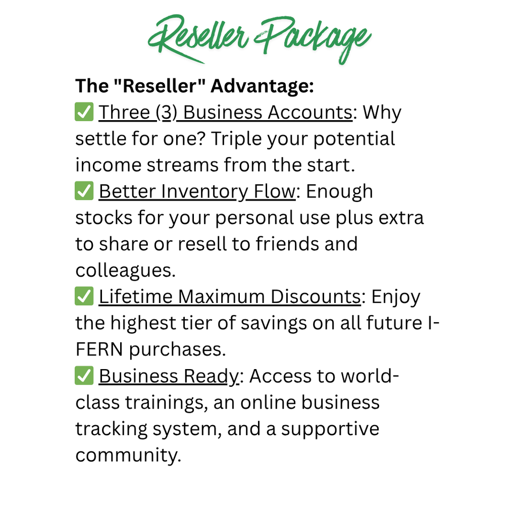 Reseller Package (RSP) – Entrepreneur’s Wellness & Business Bundle