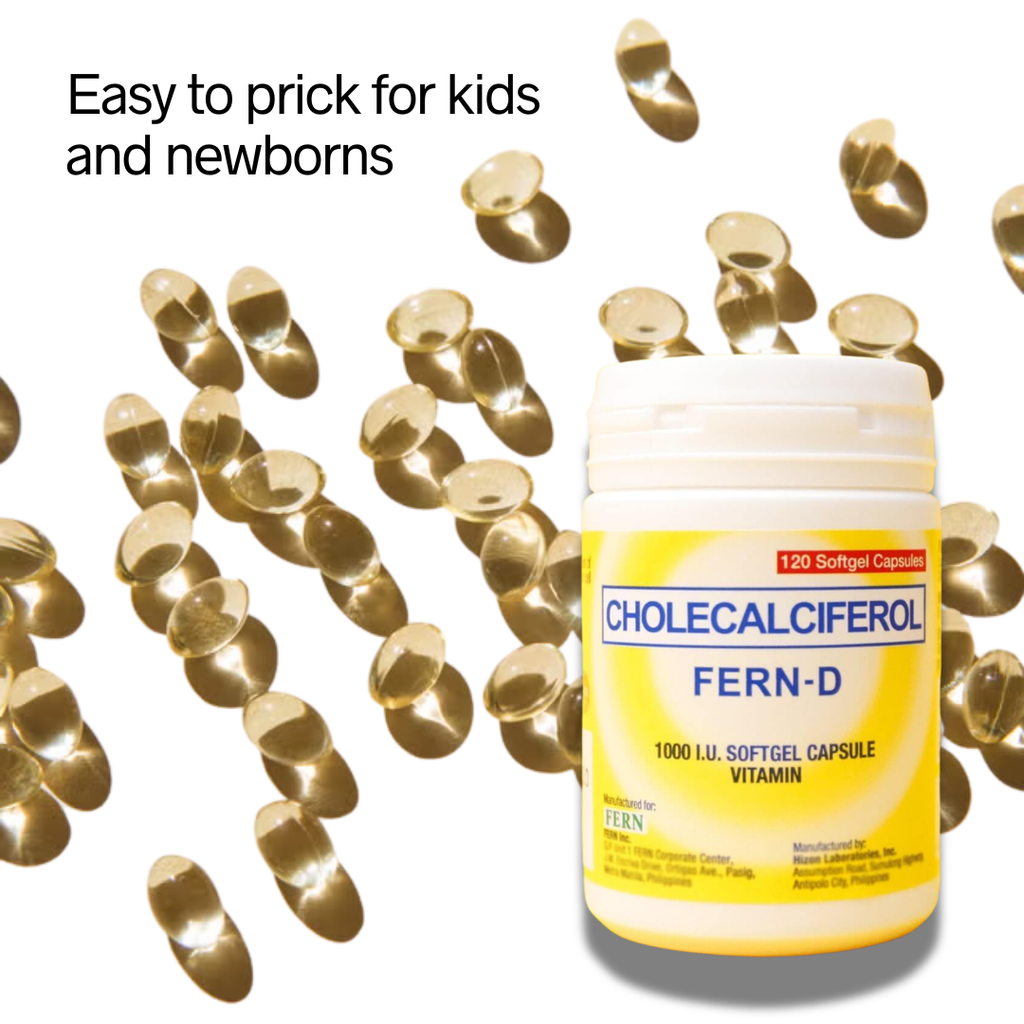 Fern-D Cholecalciferol softgel capsules contain pure Vitamin D without any taste.