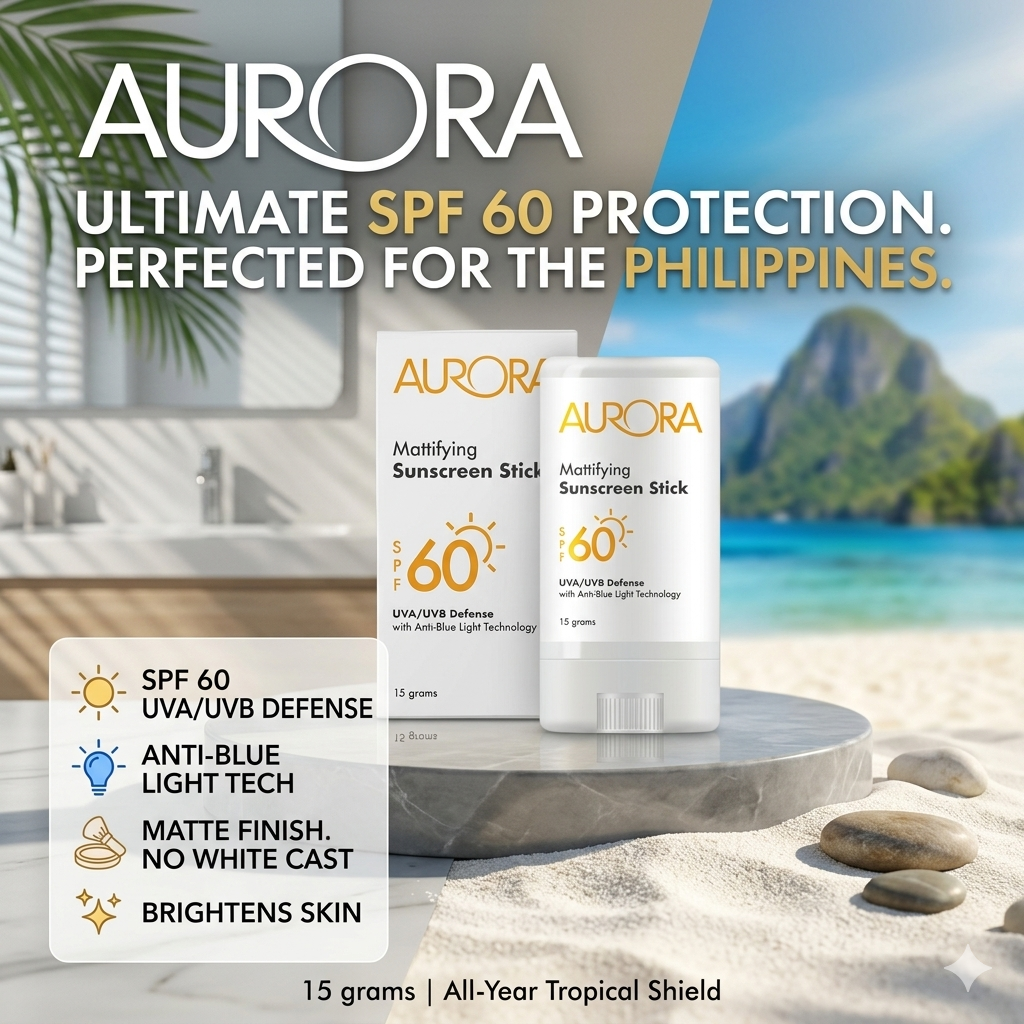 Aurora Mattifying Sunscreen Stick SPF60