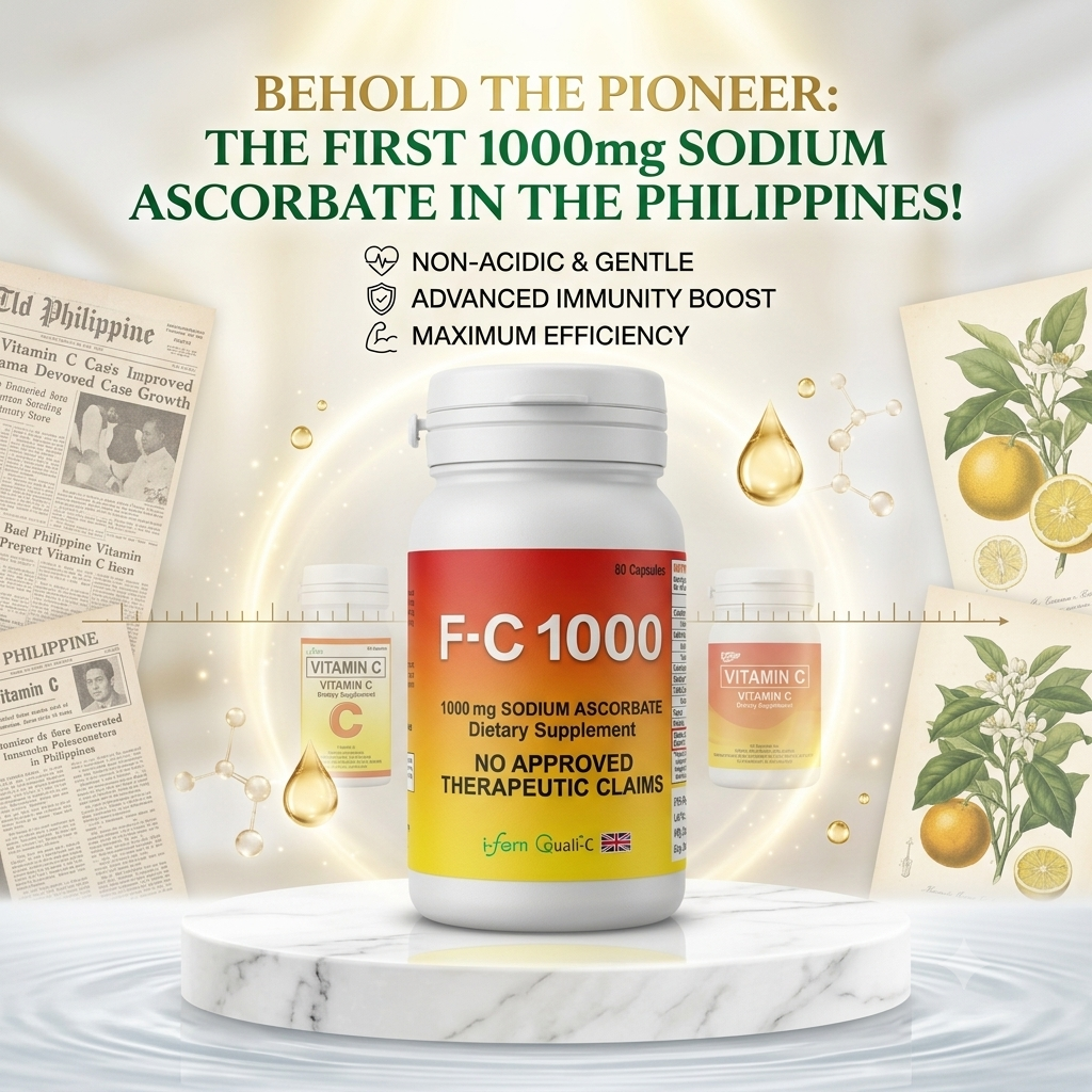 F-C 1000 | Premium Sodium Ascorbate Vitamin C (1000 mg) — 60 Non-Acidic Capsules
